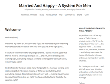 Tablet Screenshot of marriedandhappy.com